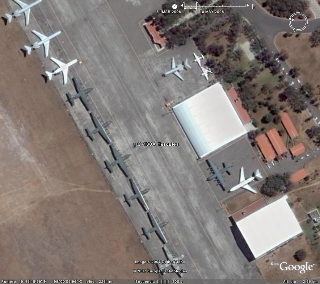 Base aerea de Santa Lucia, Mexico - Aviones Civiles