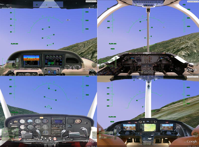 Overlays para el simulador de vuelo