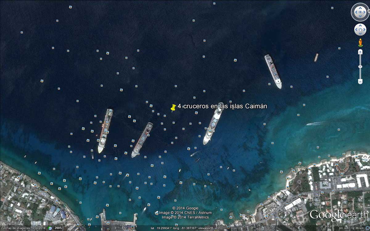 Cruceros atracando en Islas Caiman 0 - Grandes Barcos, quien da mas?