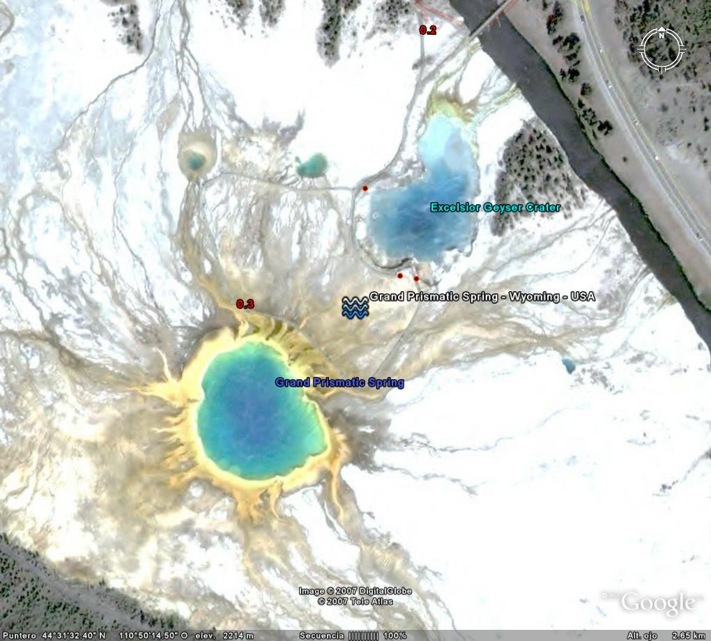 Wyoming, USA: Grand Prismatic Spring - Los lagos mas  bonitos del Mundo