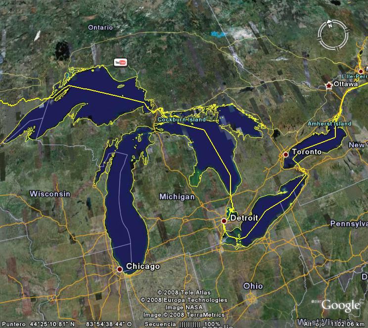 Lista 33+ Imagen de fondo lago entre la frontera de canadá y estados unidos Mirada tensa