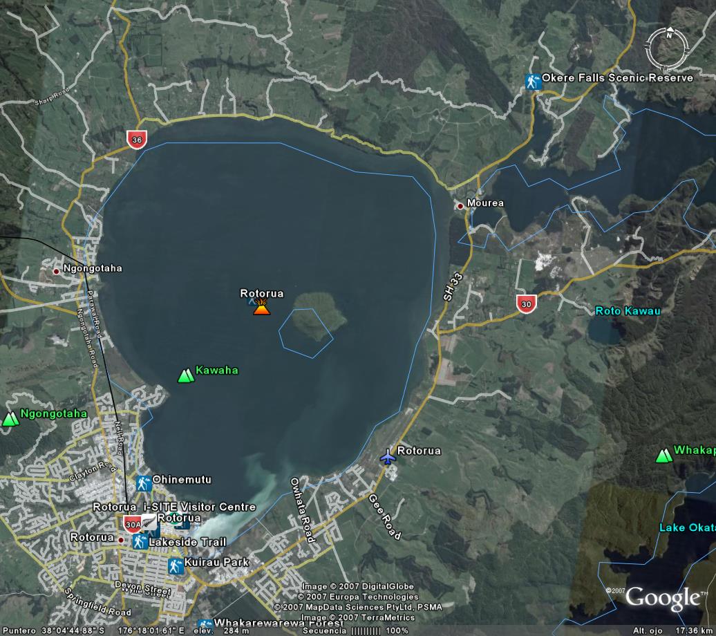 Lago Rotorua - Nueva Zelanda - Los lagos mas  bonitos del Mundo