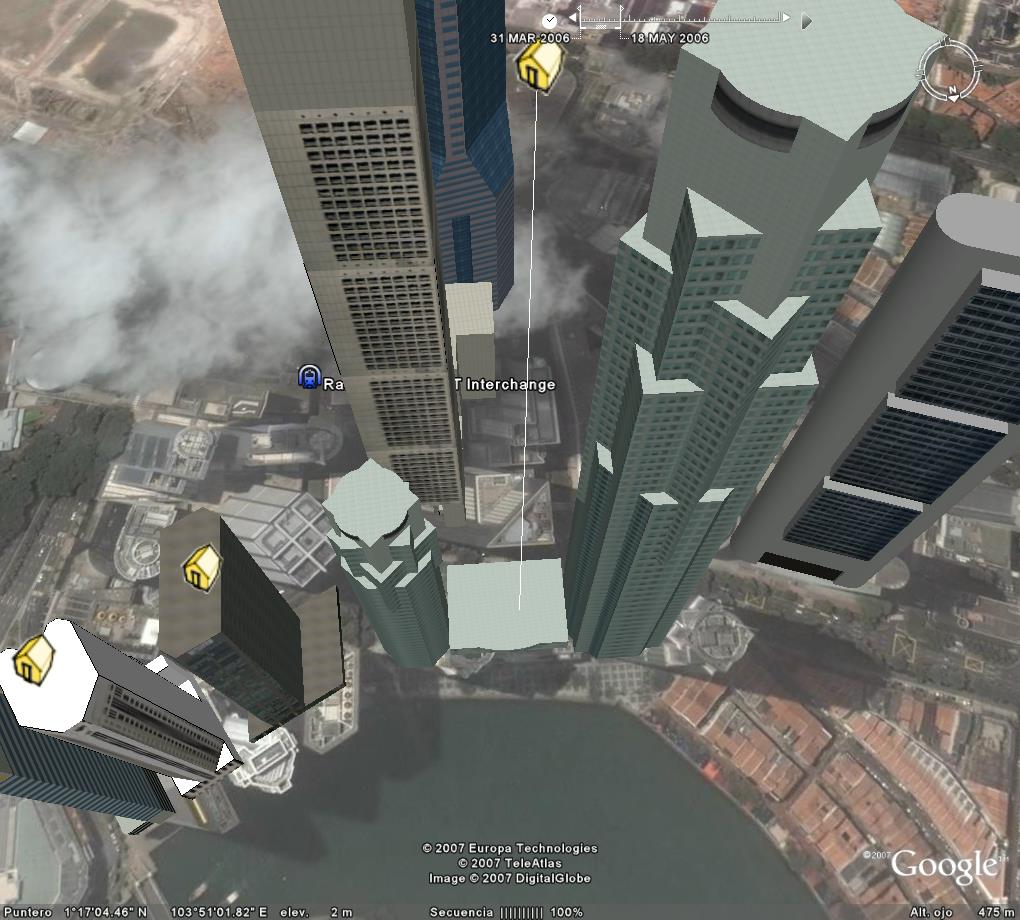 Singapur - Edificios conocidos en 3D