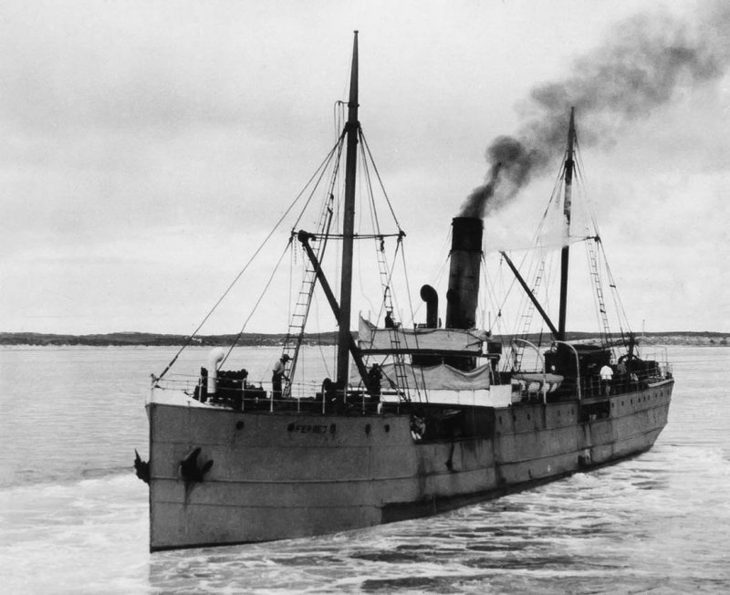 SS Ferret -el barco secuestrado- Australia 2 - Barcos a Vapor Ferry / Pasajeros