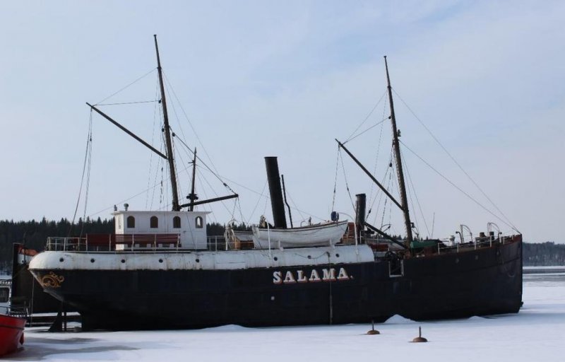 Barco a Vela y a Vapor SS Salama 2