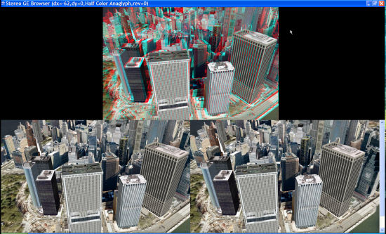 Vista Estereo 3D para Google Earth 0