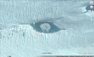 Ojo Antartico: lago o crater