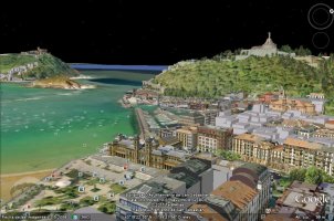 Vuelo por Donosti- San Sebastian en 3D
