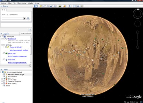 mars in google earth 5.0