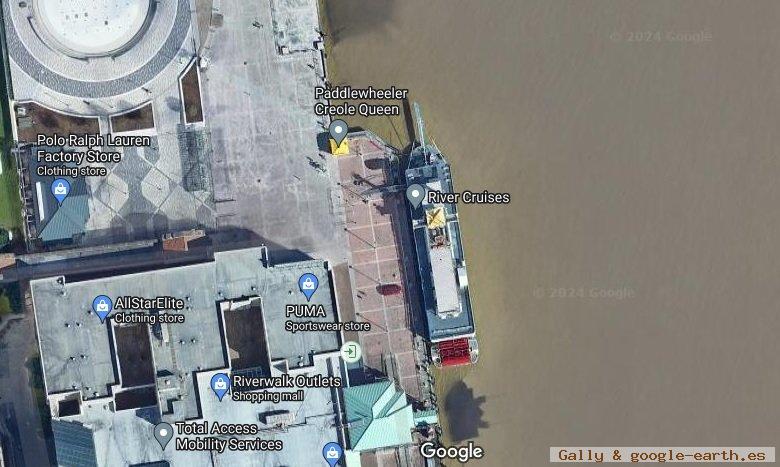 Creole Queen Paddle Steamer, USA 1 - Spirit of Peoria, Barco de Paletas, USA 🗺️ Foro General de Google Earth