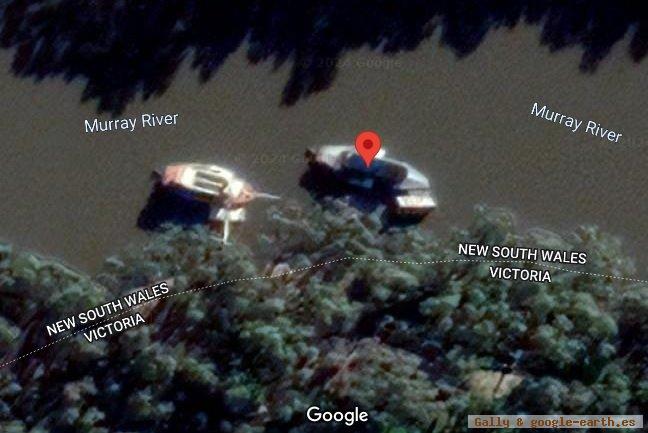 Pevensey, Paddle Steamer, Australia 1 - Pyap, barco de paletas, Australia 🗺️ Foro General de Google Earth