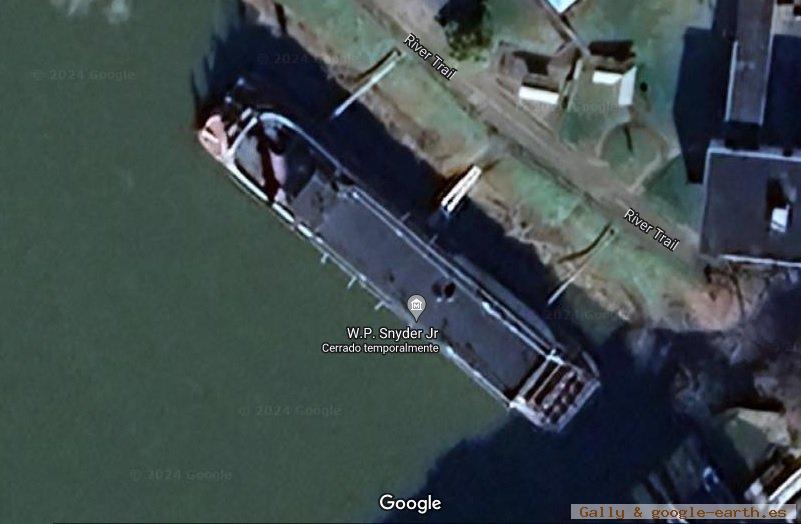 WP Snyder Jr. Paddle Steamer, USA 1 - Belle of Louisville, barco de paletas, USA 🗺️ Foro General de Google Earth