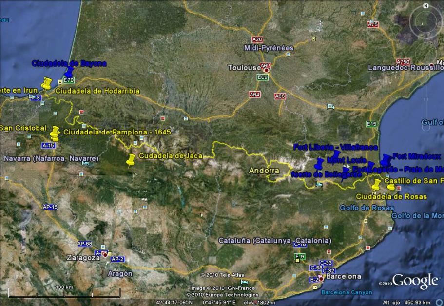 Fortificaciones en la frontera España-Francia 0