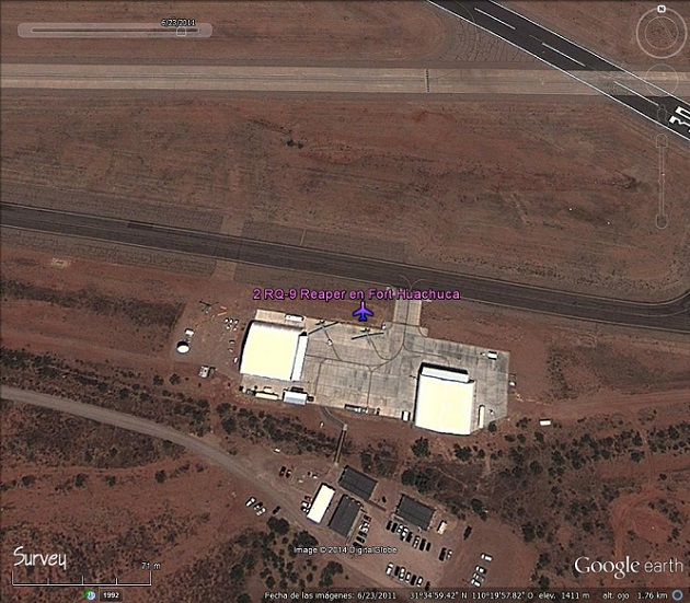 RQ-9 Reaper -Fort Huachuca- Drones cazados con Google Earth 0 - UAV español... os implemente un planeador 🗺️ Foro Belico y Militar