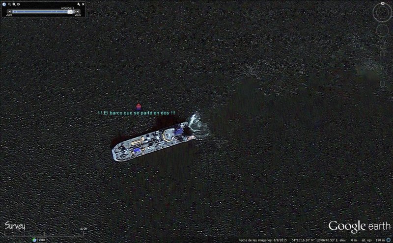 El barco que se parte por la mitad, Alemania 1 - Barco Grua 🗺️ Foro General de Google Earth