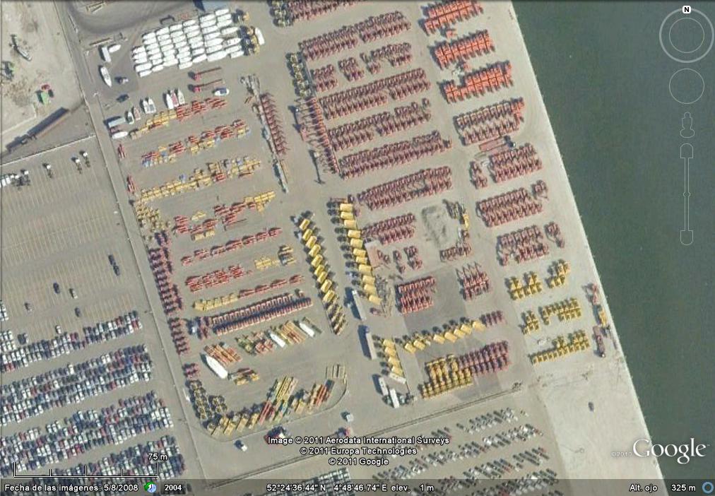 Almacen de maquinaria industrial - Holanda 1 - Valencia: Parking de Coches para exportacion 🗺️ Foro General de Google Earth