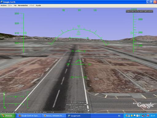 Modo Simulador de Vuelo con Google Earth 1