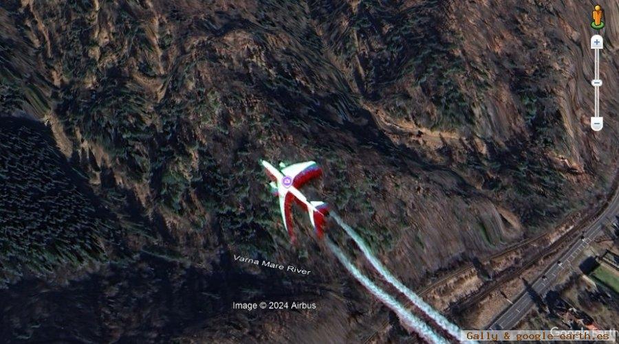 Avión Volando cerca de Brașov, Rumanía 1 - 3 Aviones Volando en Estambul, Turquía 🗺️ Foro General de Google Earth