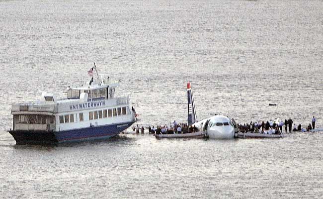 A 32 de Airbus en el rio Hudson