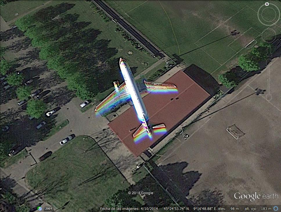 Avion Alitalia llegando a Milan 1 - Avion despegando de Miami y volando sobre Welcome 🗺️ Foro General de Google Earth