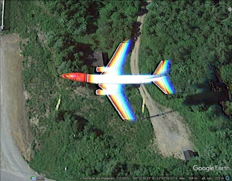 Avion de Norwegian Airlines 2 - 2 sombras y tres aviones volando en una misma foto 🗺️ Foro General de Google Earth