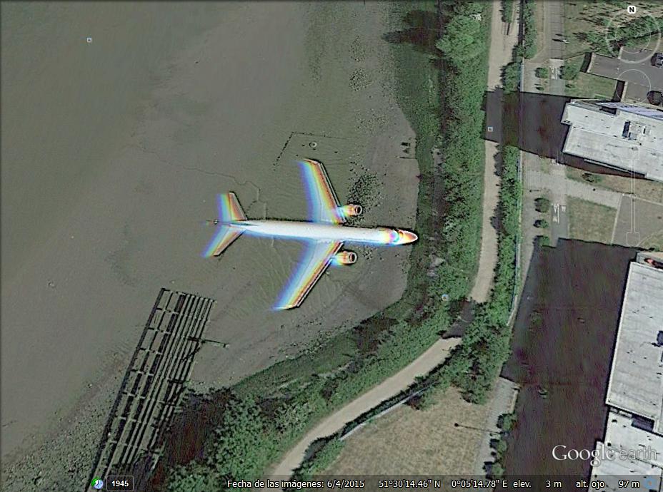 Avión despegando del aeropuerto London City 1 - Volando sobre el mar cerca de Larnaca, Chipre 🗺️ Foro General de Google Earth