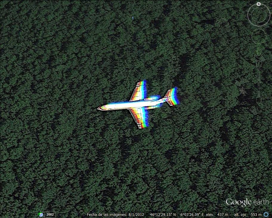 Avión rozando las copas de los árboles - Ginebra 0 - Avión volando sobre Rumania 🗺️ Foro General de Google Earth