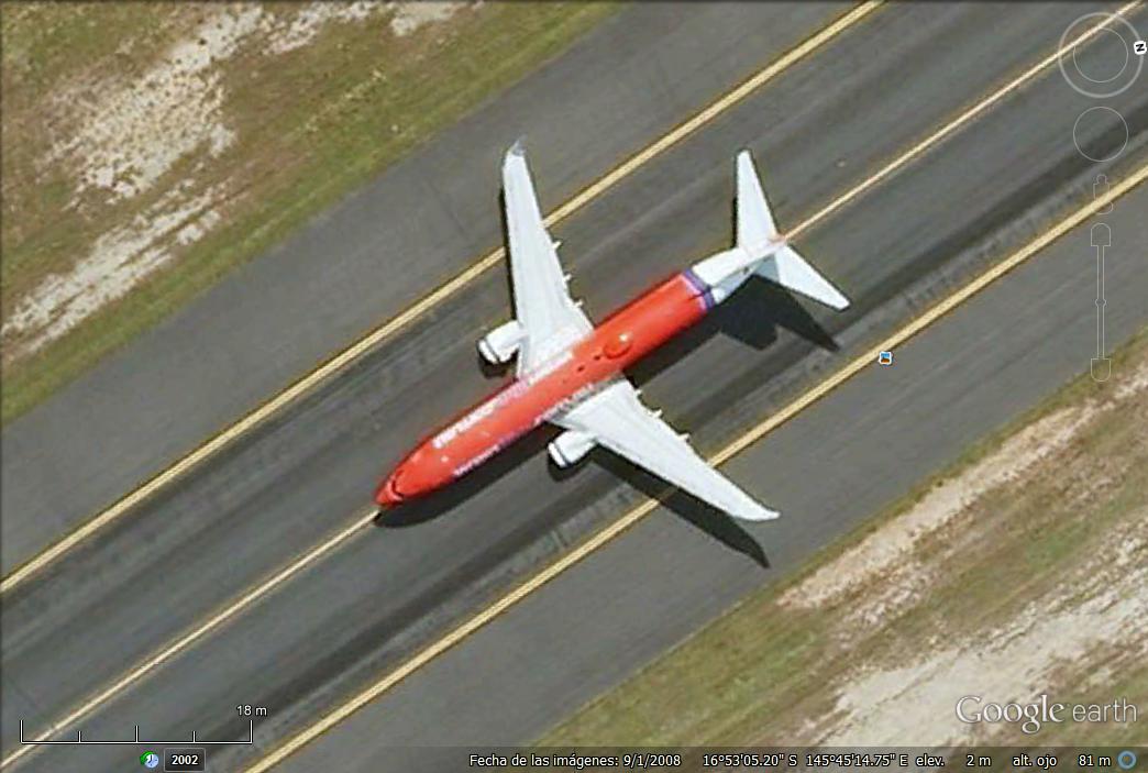 Avion de Virgin Blue Despegando de Cairns 0 - Airbus380 - Pekin 🗺️ Foro General de Google Earth