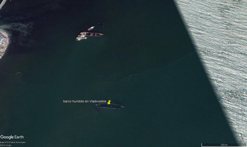 Barco hundido en Vladivostok 1 - Barcos hundidos en Chernóbil 🗺️ Foro General de Google Earth