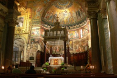 Basílica de Santa María en Trastevere, Roma, Italia 0