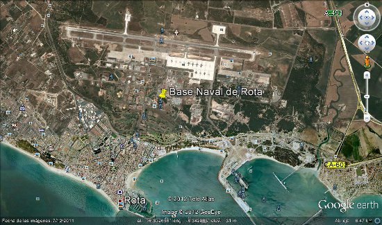 Rota Air Base Map