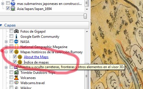 Capa de Mapas historicos