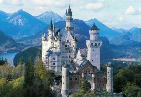 castillo de Neuschwanstein,  Baviera, Alemania, 1