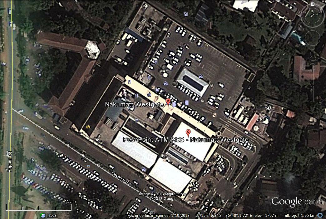 Localización del Centro Comercial Westgate - Nairobi 0