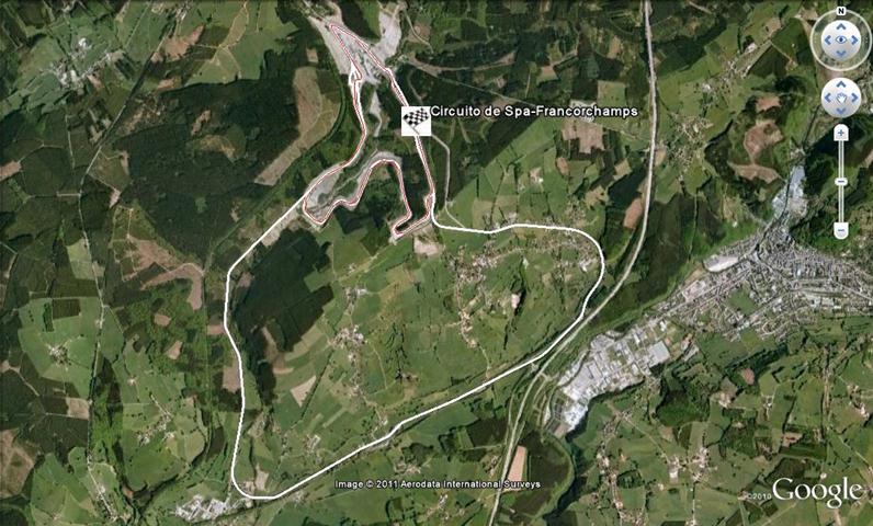 Circuito De Spa Francorchamps Belgica Google Earth