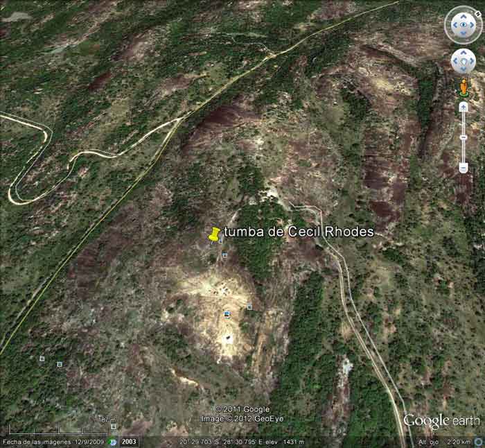 Localizacion Tumba de Cecil Rhodes - Colinas de Matobos 0 - Puente ferrocarretero sobre el rio Negro 🗺️ Foro General de Google Earth