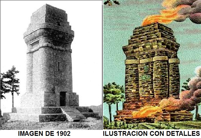 Columna de Bismarck derribada en Eisenach 0 - La torre de Bismarck de madera en Meiningen 🗺️ Foro de Historia