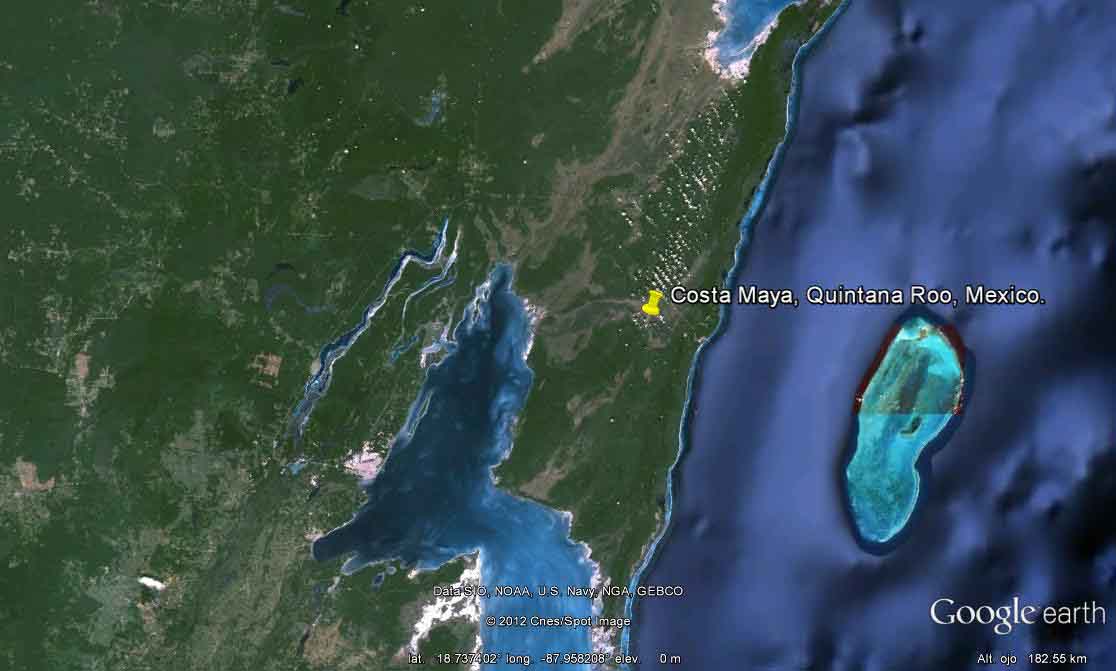 Costa Maya, Quintana Roo, Mexico - Combinar Riviera Maya con Cuba 🗺️ Foro Google Earth para Viajar