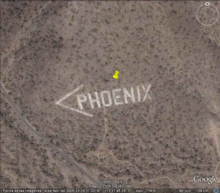 direccion Phoenix - Mensajes al Espacio 🗺️ Foro General de Google Earth