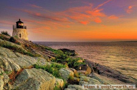 El Faro de Castle Hill, Newport, Rhode Island, EE. UU. 0