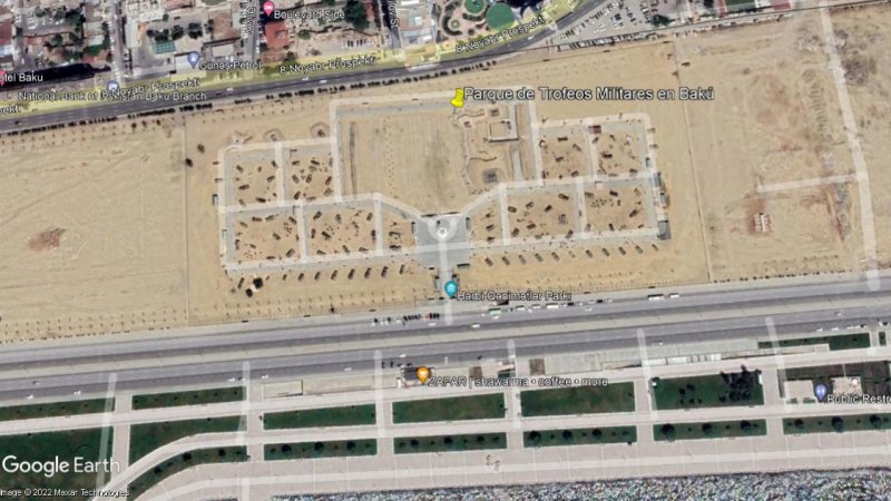 Parque de Trofeos Militares en Bakú, Azerbaiyán 1 - Cementerios y depósitos de Tanques