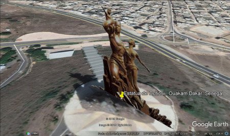 Estatua de Ochosi, Ouakam, Dakar, Senegal 🗺️ Foro África 2