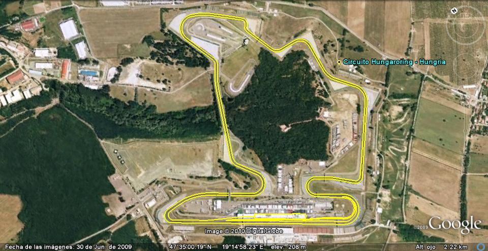 Circuito Hungaroring - Circuitos Calendario Fórmula 1 2010