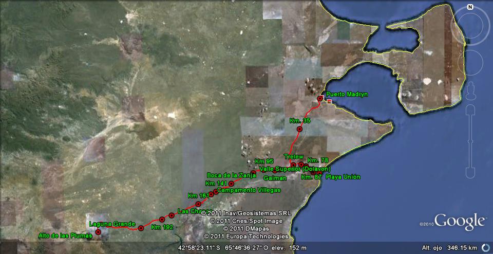 FCCC - FERROCARRIL CENTRAL DEL CHUBUT 🗺️ Foro Google Earth para Viajar