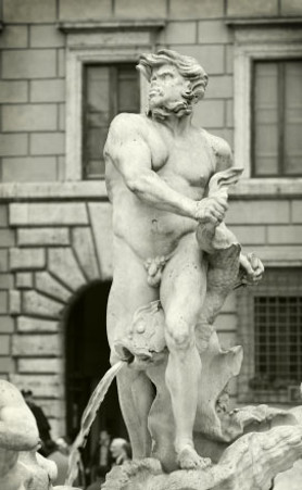 Fontana del Moro, Plaza Navona, Roma, Italia 1