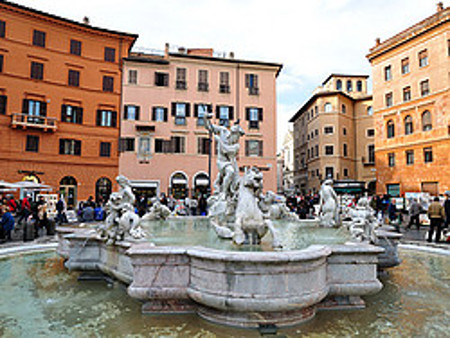 Fontana del Moro, Plaza Navona, Roma, Italia 1