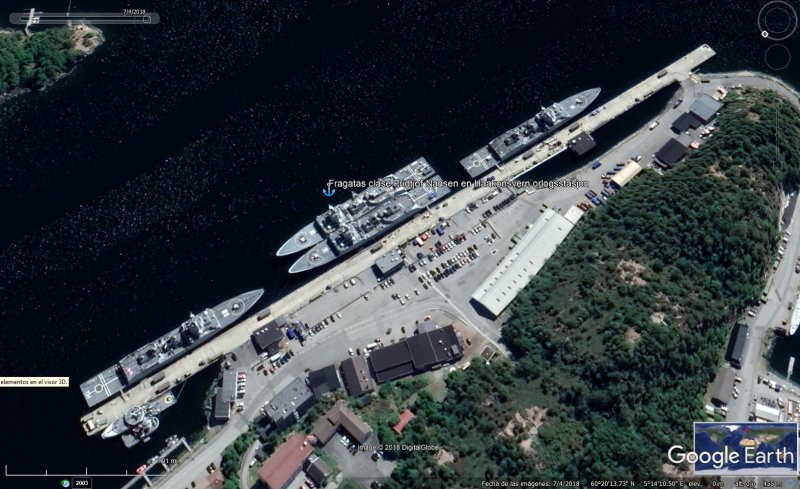 Fragatas clase Fridtjof Nansen en Haakonsvern Orlogsstasjon 0 - Colección Barcos de Guerra