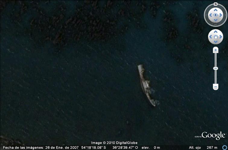 Barco hundido en Puerto Madero, Buenos Aires, Argentina 🗺️ Foro General de Google Earth 1