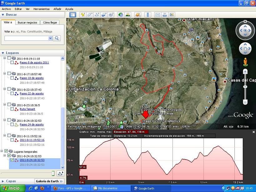 Ruta por la sierra de Santa Pola 🗺️ Foro GPS y Google Earth