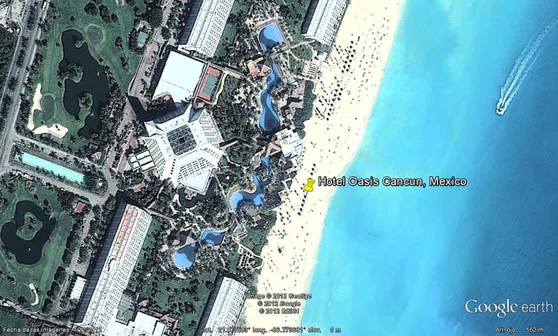 Hotel Oasis Cancun, Mexico - Hotel Grand Palladium The Royal Suites Yucatan, Riviera Maya 🗺️ Foro Google Earth para Viajar